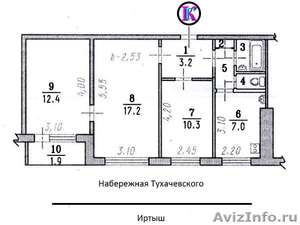Продаю 3-х комнатную квартиру в Омске. ул.Кемеровская 2.  - Изображение #4, Объявление #643843