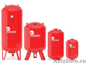 Баки расширительные мембранные 8-1000 литров Wester WRV (для отопления) - Изображение #1, Объявление #1226389