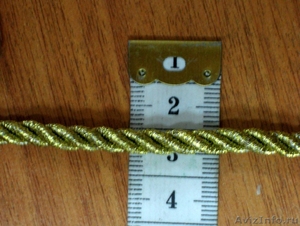 Продам декоративный шнур витой- цвет под золото (толщина 0.5см)  - Изображение #2, Объявление #1328509
