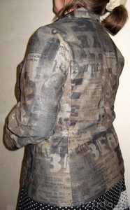 Пиджак летний 50-52 р. цвет хаки с надписями - Изображение #2, Объявление #1334860